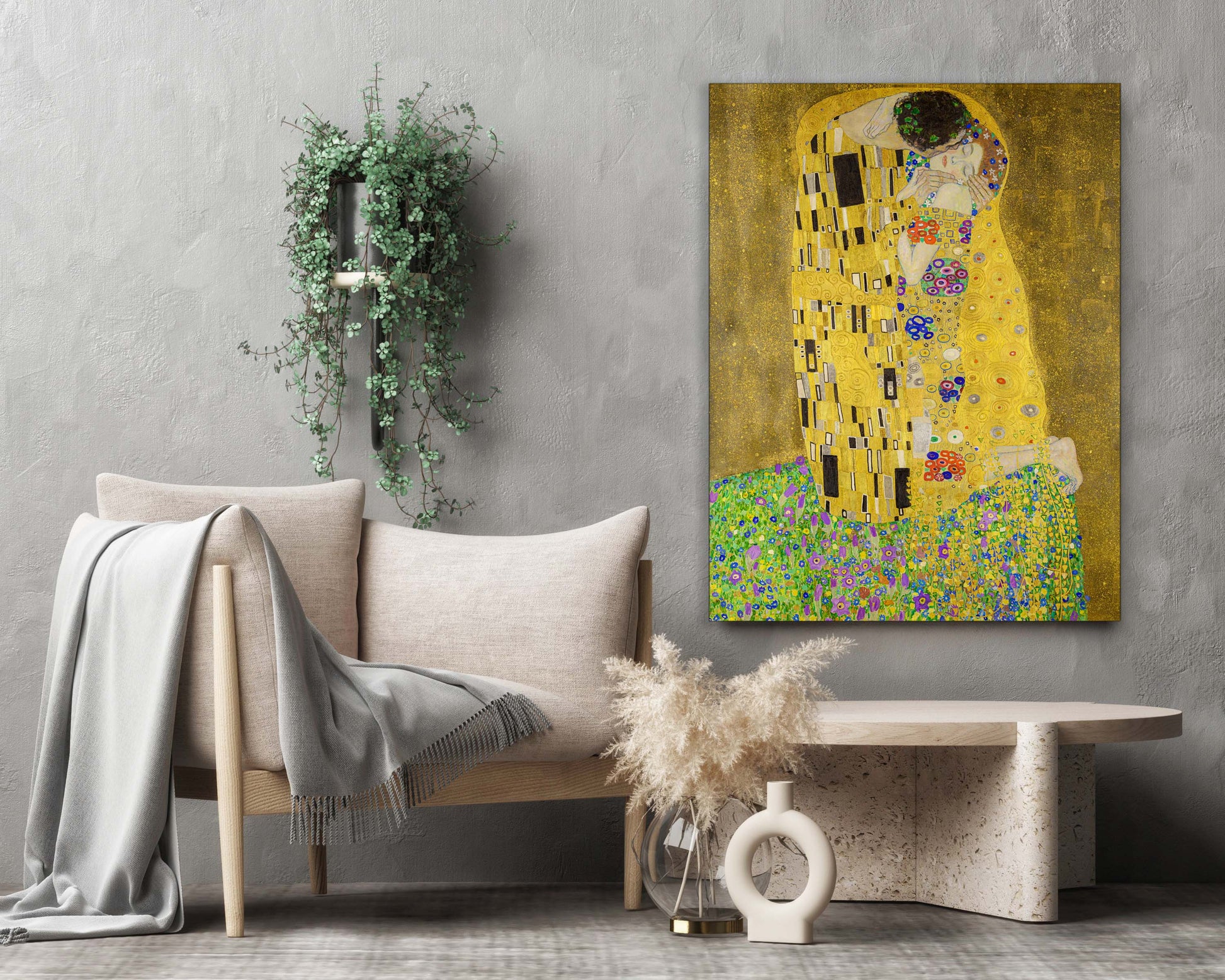 " The Kiss" Fine Art-Gold varnish-2