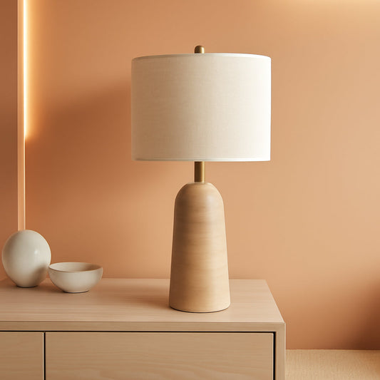 27 Inch Beige Traver tineInspired Resin Table Lamps-0