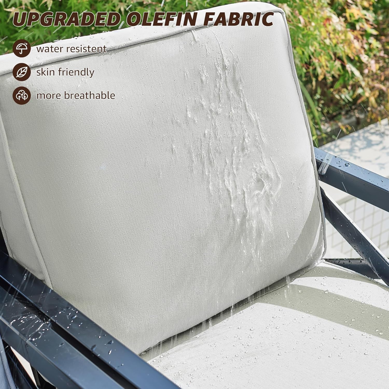 4 Piece Outdoor Metal Patio Set With 5.5 Inch Cushions And Coffee Table-1