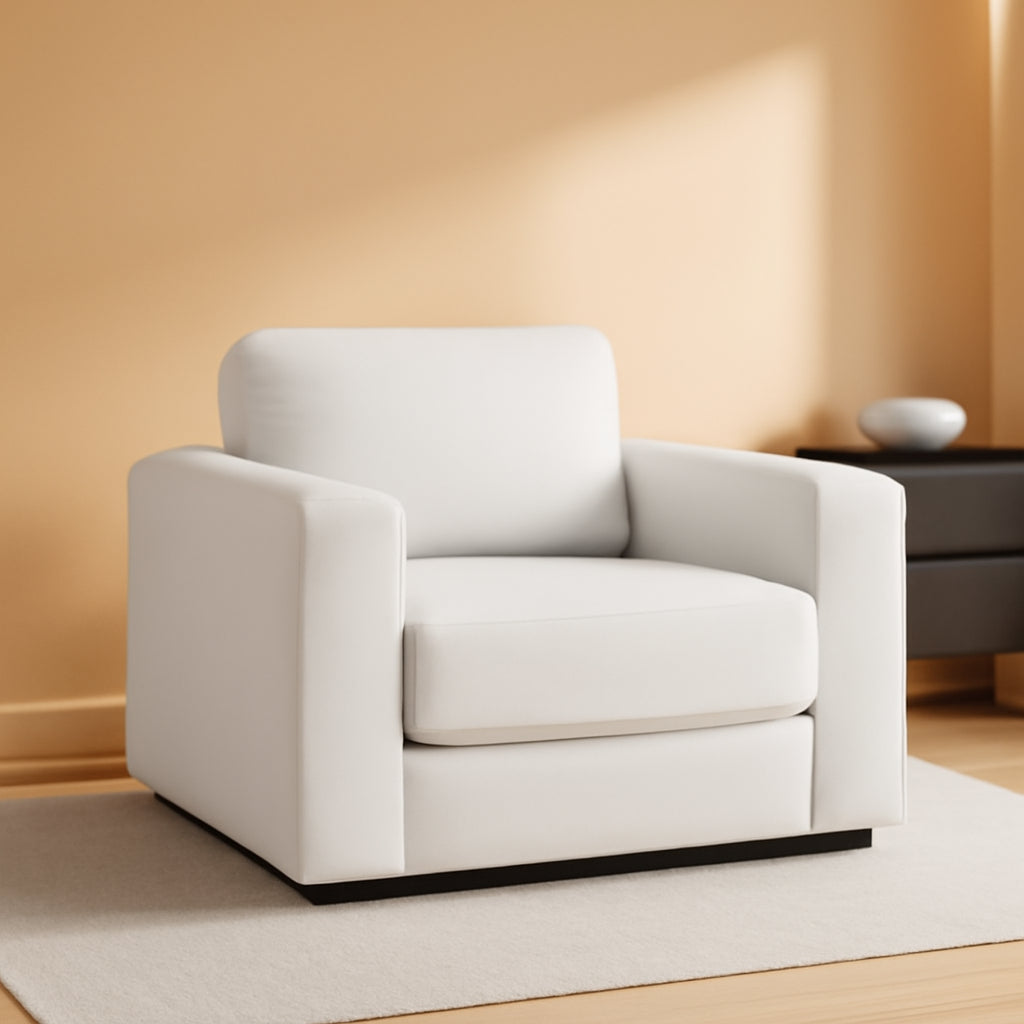 39 Inch Oversized Chenille Upholstered Accent Chair-0